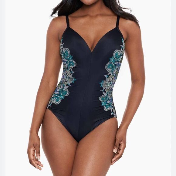 NWT Miraclesuit Precioso Temptation Underwire One-Piece Swimsuit, Size 10 $ 182 - Picture 4 of 9